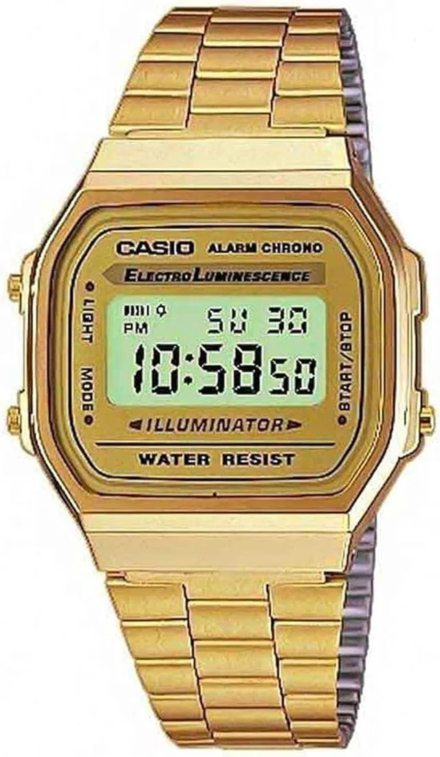 Vintage Gold Digital Metal Watch