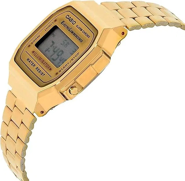 Vintage Gold Digital Metal Watch